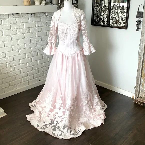 PC Mary s Dresses Pc Marys Quinceanera Light Pink Lace Ball